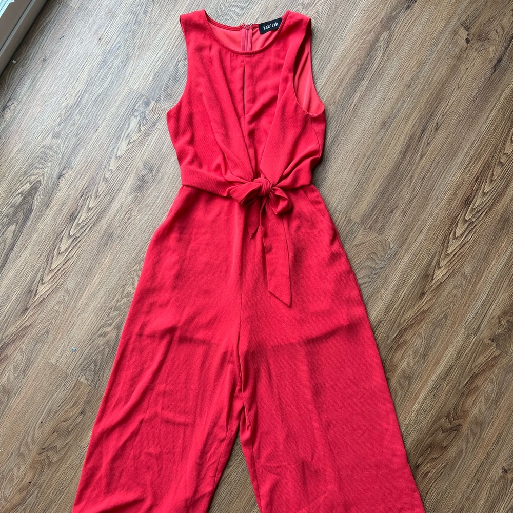 Tie waist jumpsuit